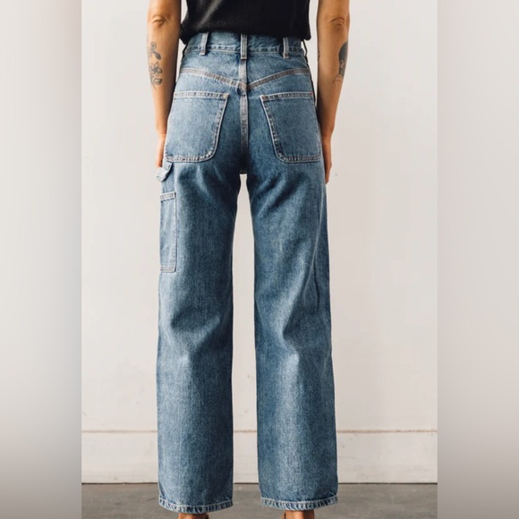 Jesse Kamm Patchfront Handy Pants Cowboy Blue Denim - Picture 2 of 14